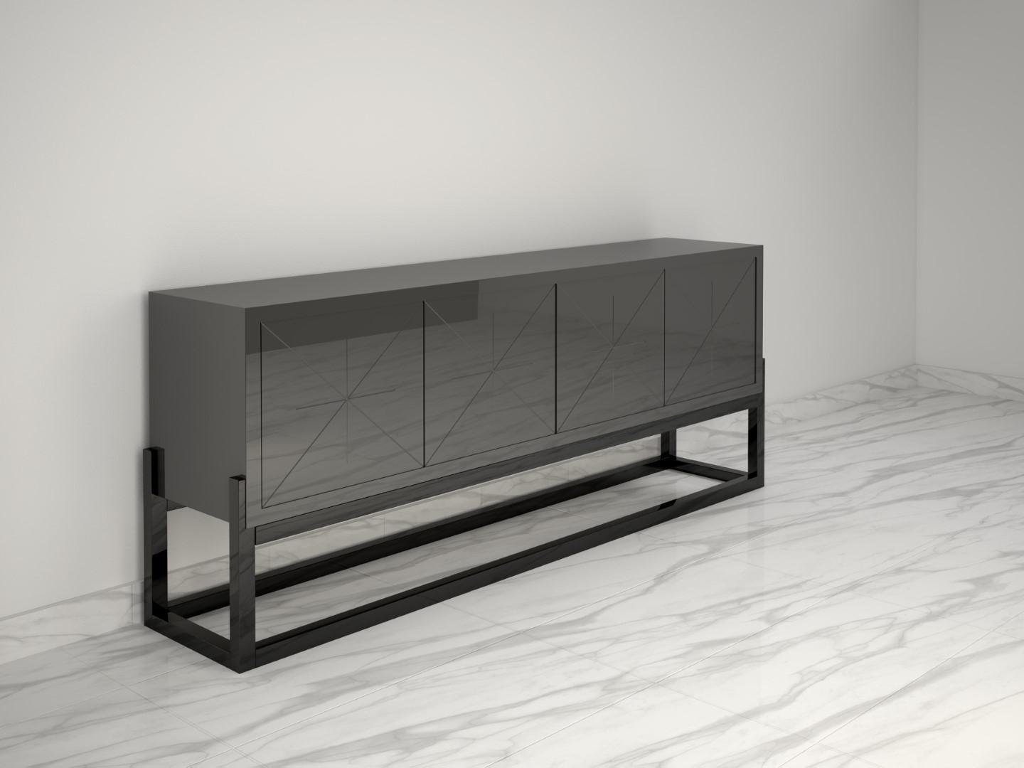 Modern High Gloss Sideboard for sale at Pamono