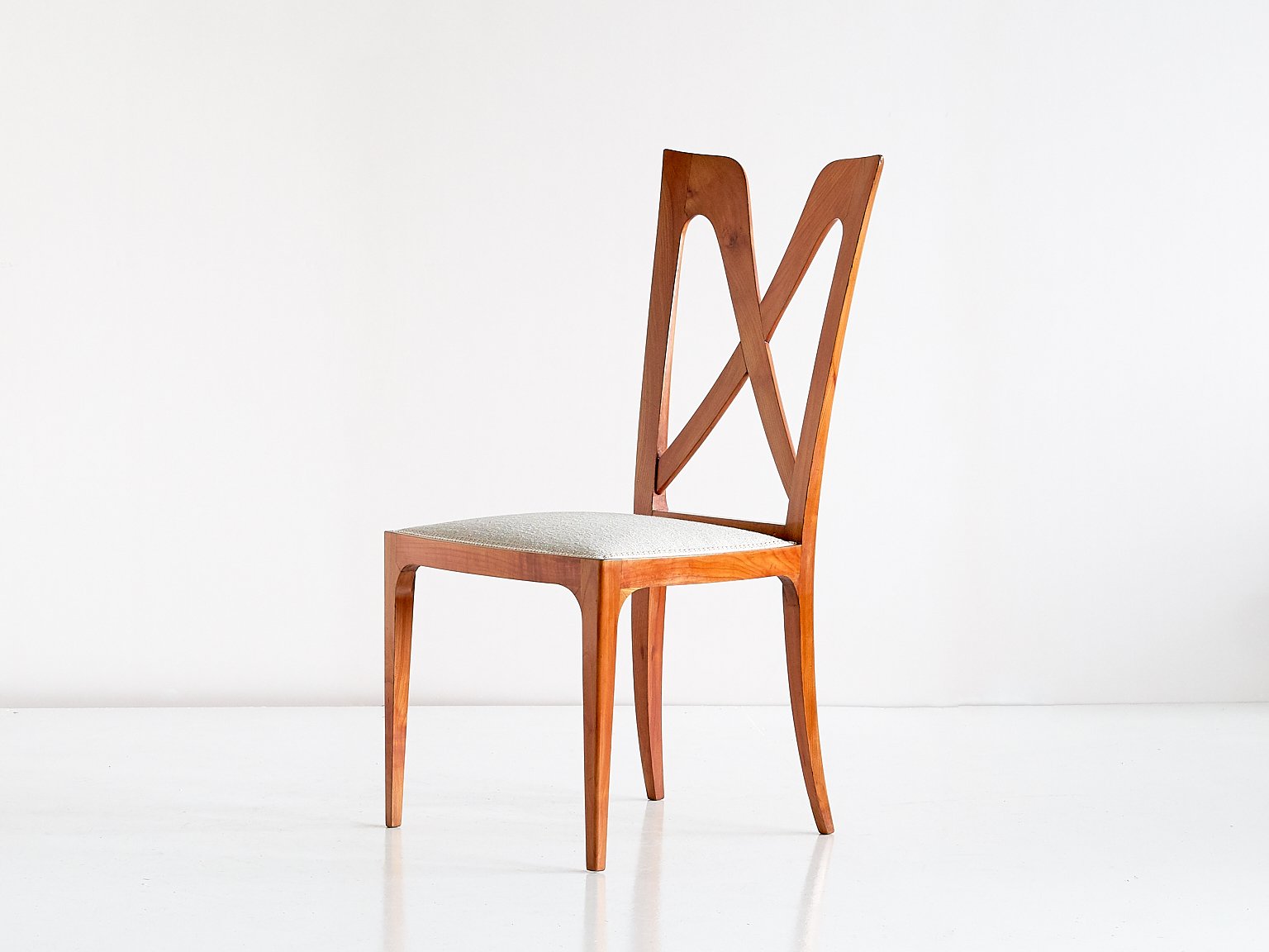 Vintage Italian Cherrywood Dining Chairs By Don Ulderico Alberto Carlo Forni