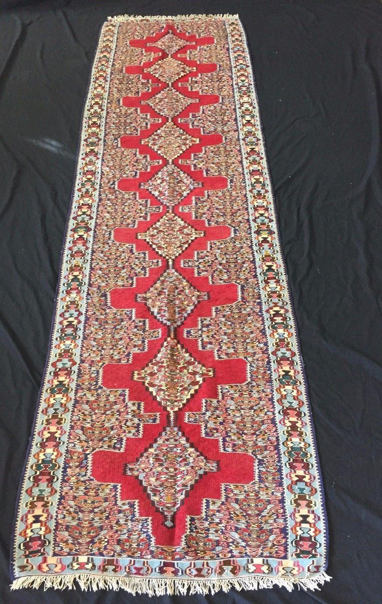 Vintage Persian Senneh Runner Rug - 2'8