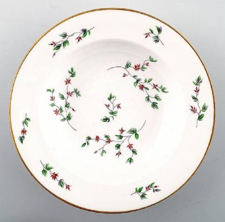 Royal Copenhagen Red Barberry Dishes, 1920s, Set of 10 for sale at Pamono