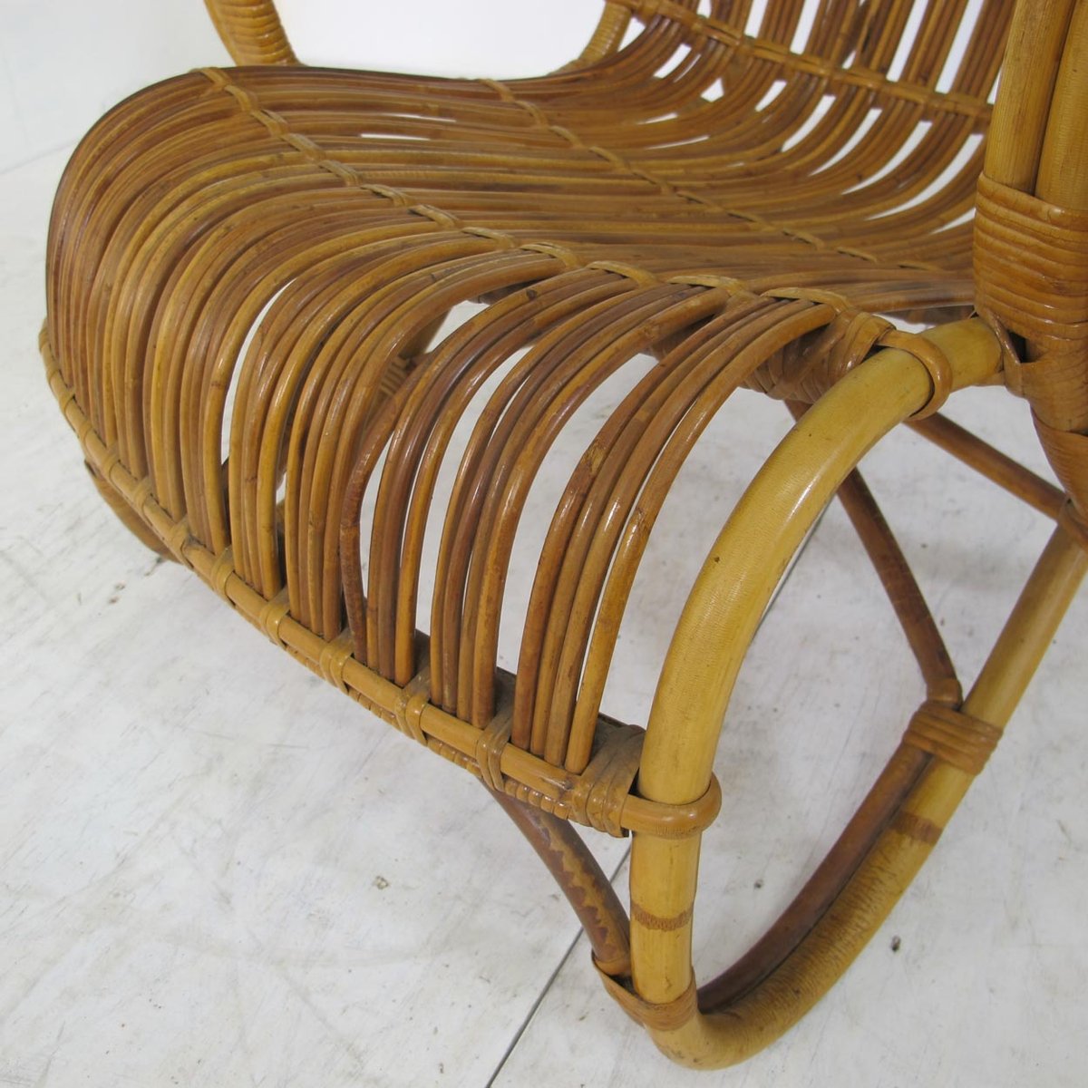 Vintage Sessel aus Rattan & Bambus von Rohé Noordwolde ...
