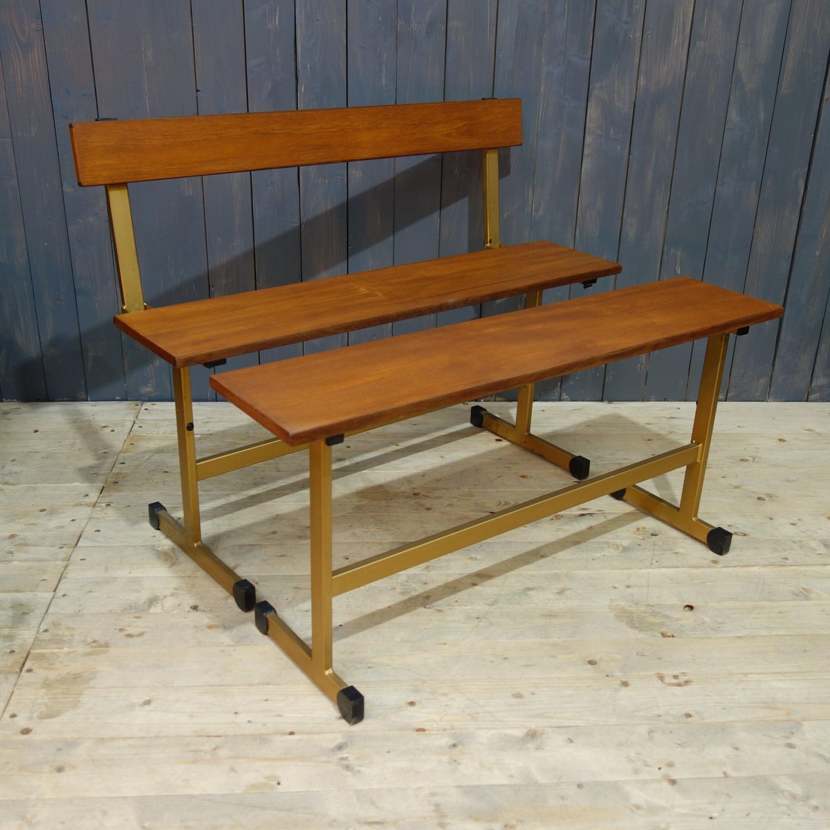 Grüne Esszimmerbank / Holzbank Mirato Grune Erde - Möbelando