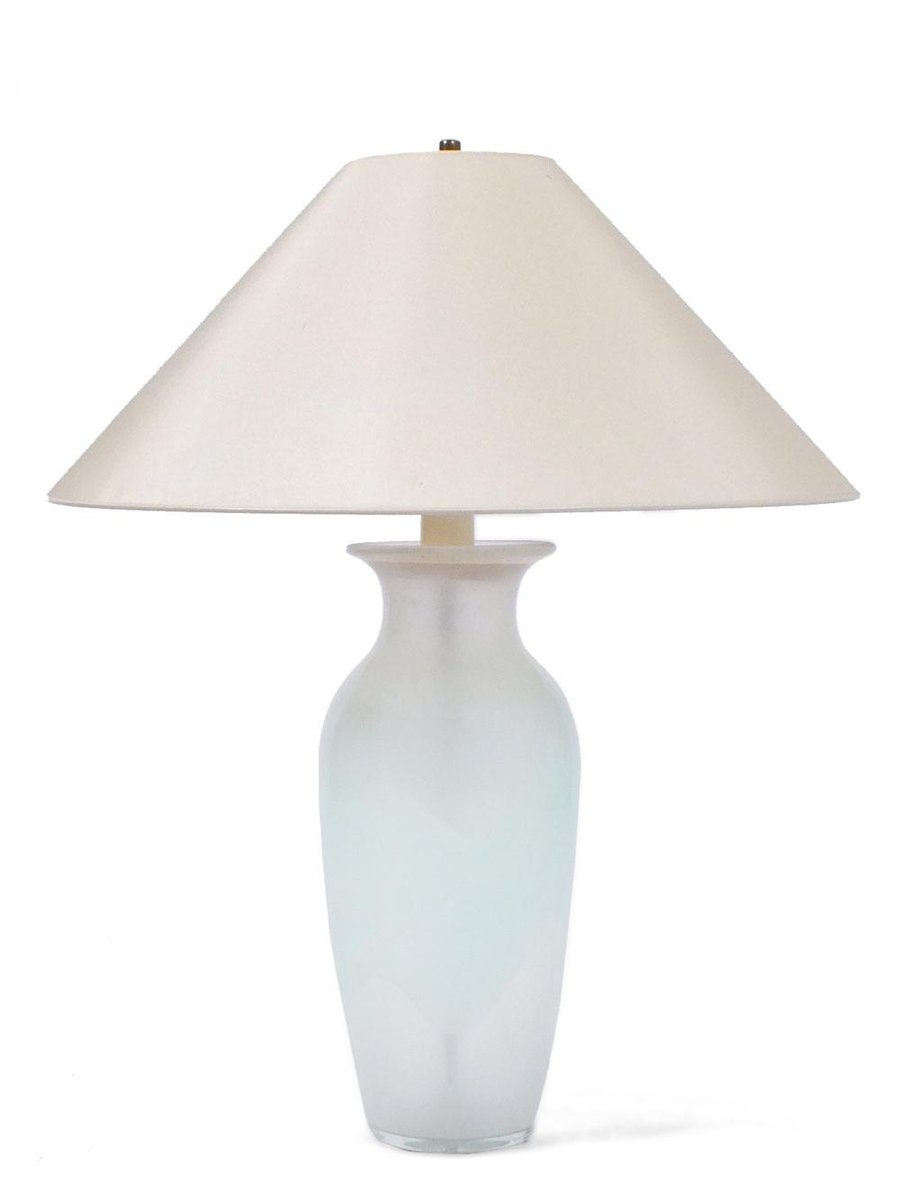Large Vintage Glass Table Lamps Set Of 2 For Sale At Pamono