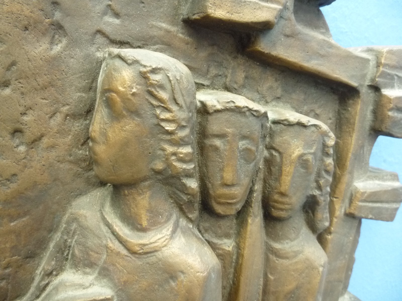 MidCentury Bronze Wall Sculpture by Gottlieb Ulmi, 1960s for sale at