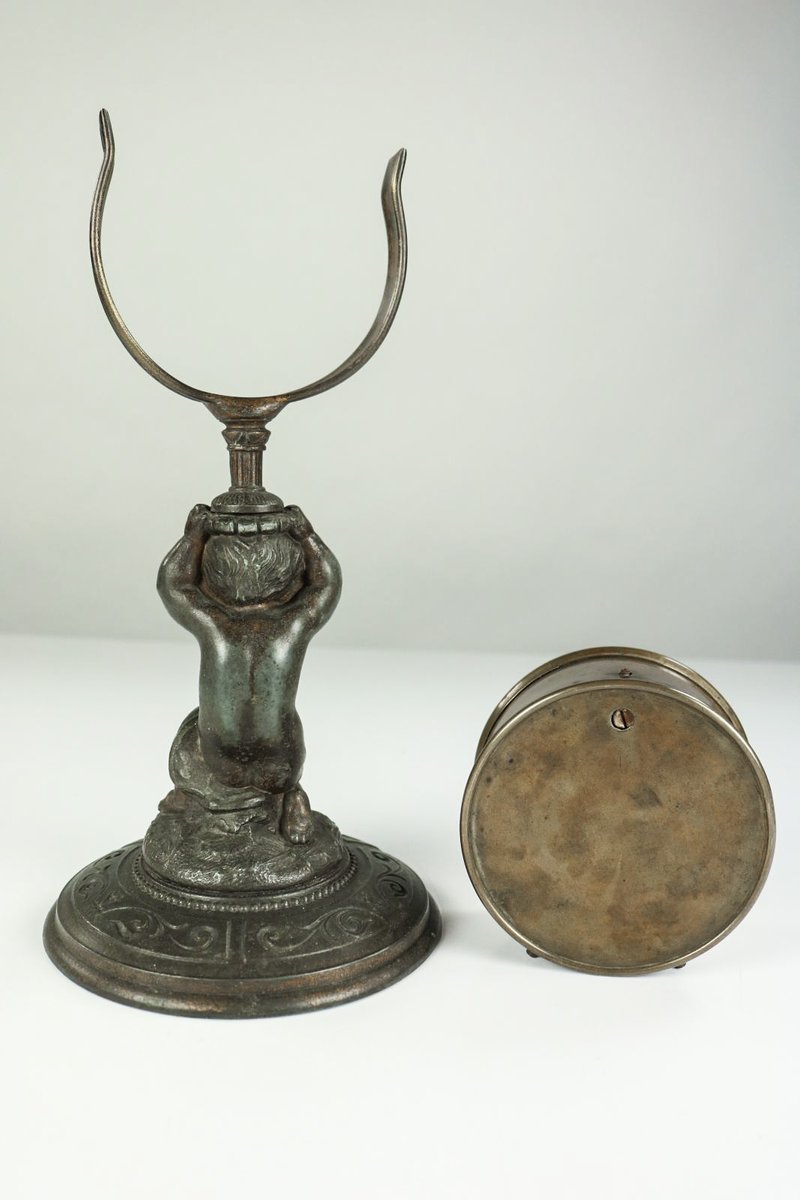 Antique Bronze Cherub Barometer by Antoine Redier for sale at Pamono