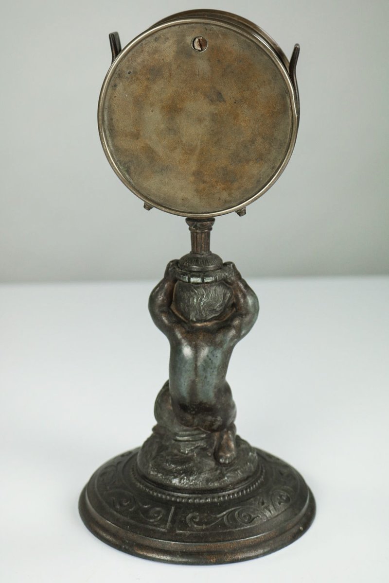 Antique Bronze Cherub Barometer by Antoine Redier for sale at Pamono