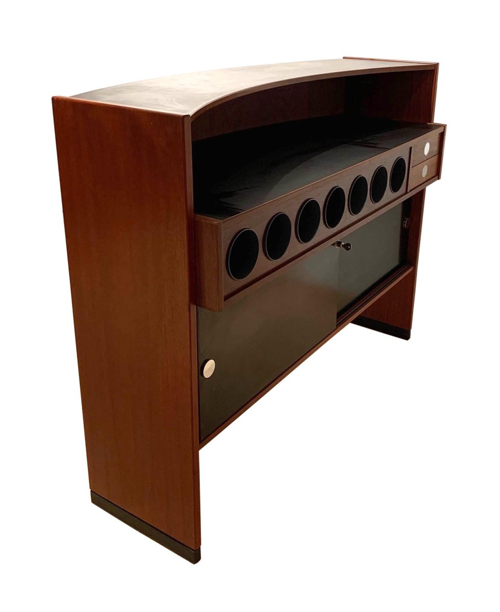 Mid-Century Modern Teak Wood Bar Cabinet by Erik Buch for Dyrlund ...