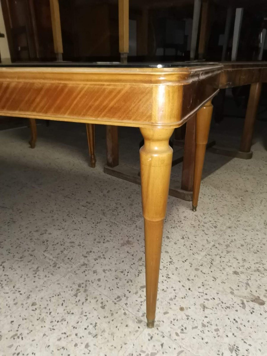 Italian Wood Veneer Dining Table, 1950s for sale at Pamono