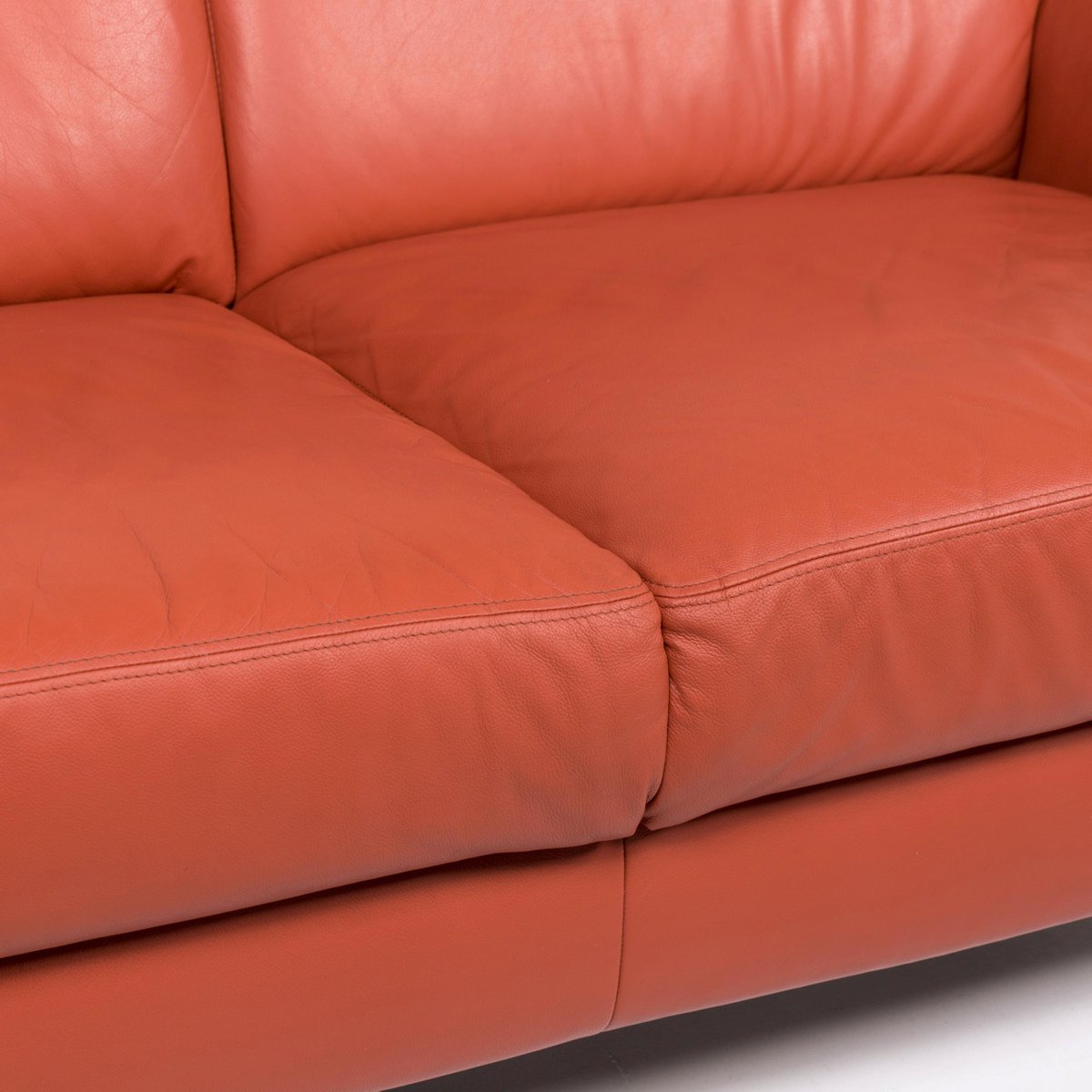 Sample Ring Terracotta Leather 2 Seat Sofa From Musterring En Ring Terracotta Leather 2 Seat Sofa