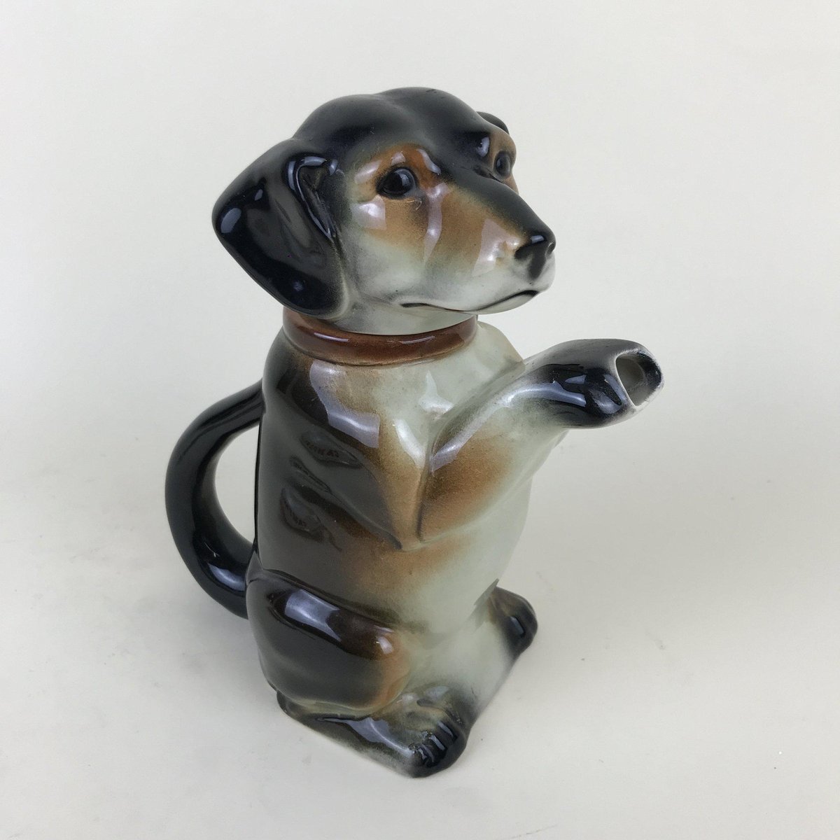 Artistic Ceramic DogShaped Teapot from Erphila, Germany, 1940s for