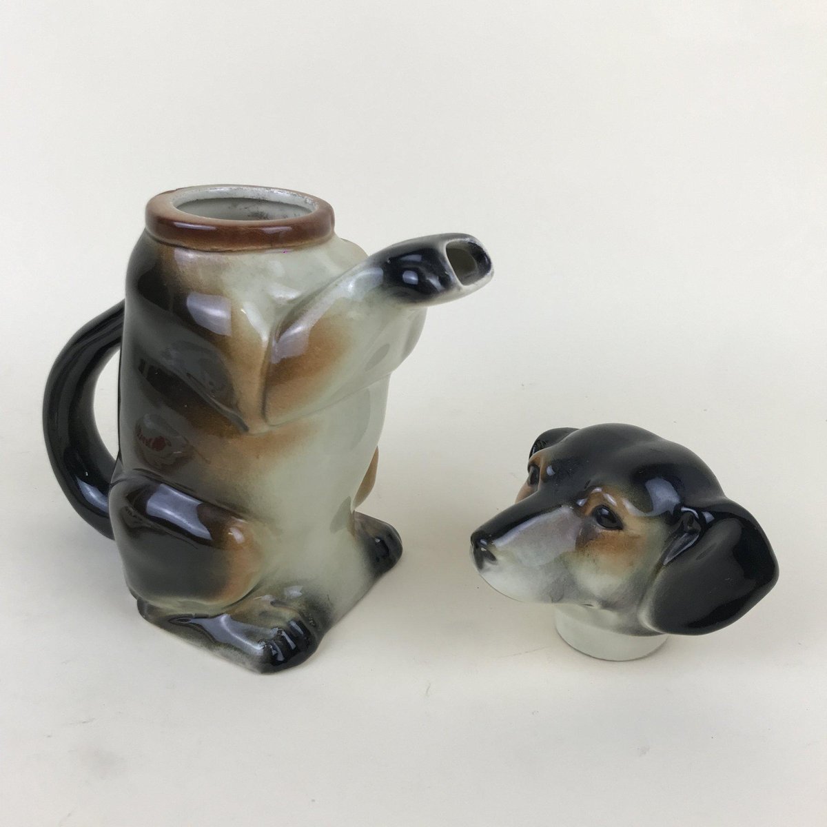 Artistic Ceramic DogShaped Teapot from Erphila, Germany, 1940s for sale at Pamono