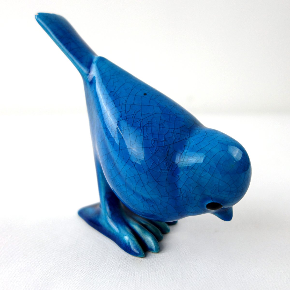 47th & Main Übertopf Aus Keramik – Blaue Glasur, Rhombusförmig, 15,2 Cm Für Sukkulenten & Deko