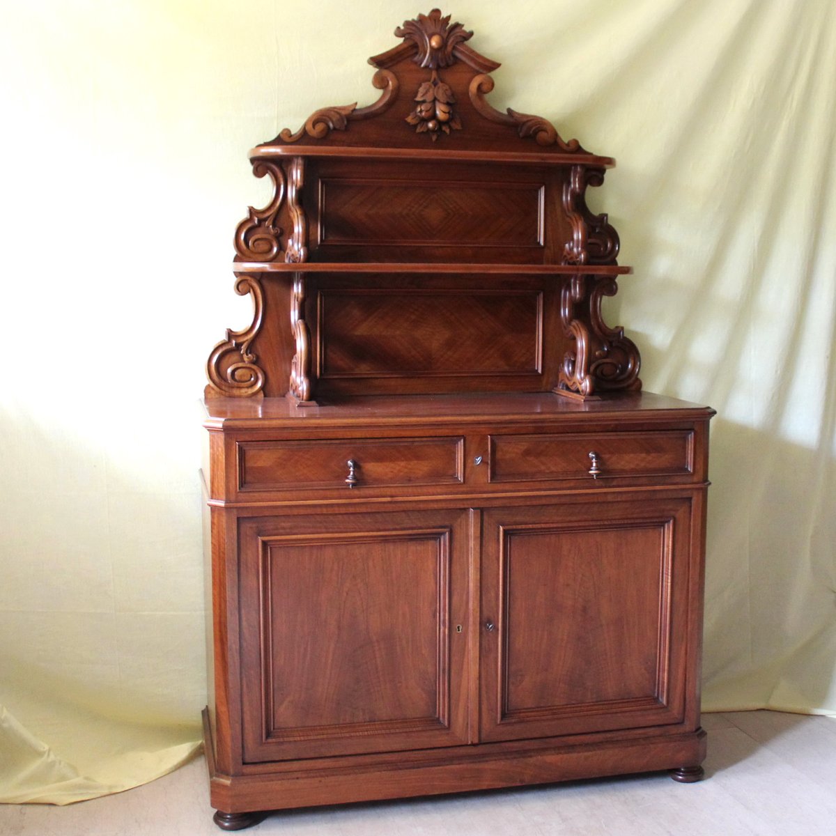 Antique Louis Philippe Walnut Credenza for sale at Pamono