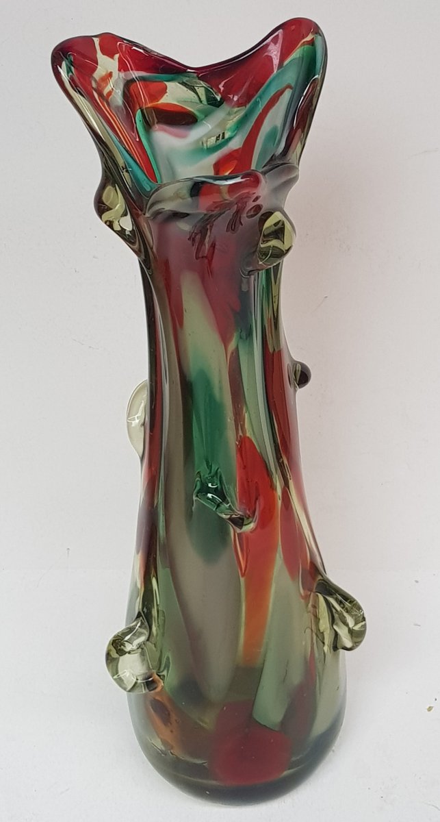 MidCentury Murano Glass Vase for sale at Pamono