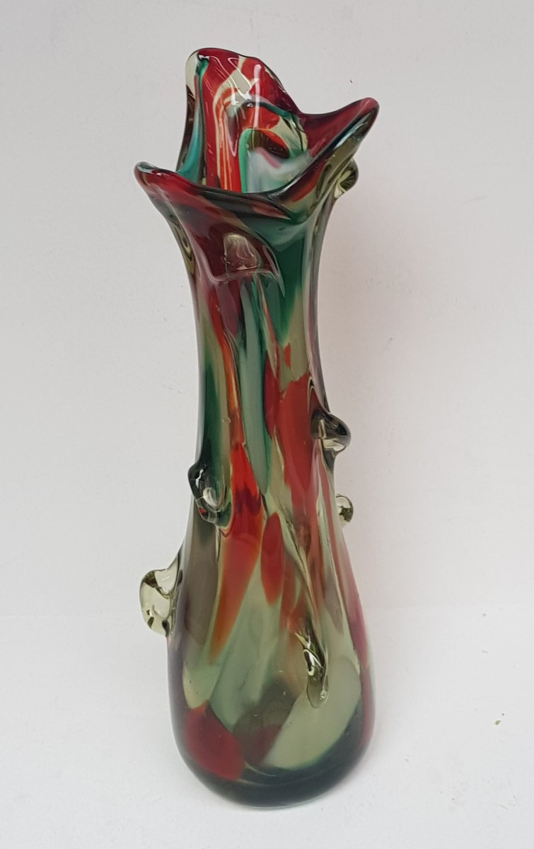 MidCentury Murano Glass Vase for sale at Pamono