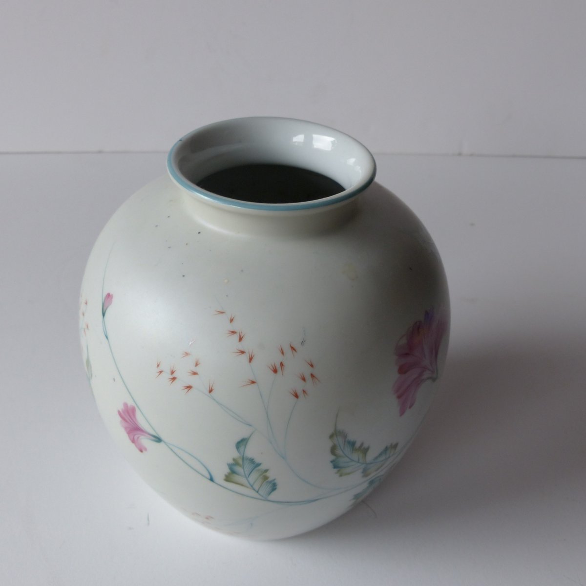 Hand Painted Porcelain Vase by M.S. for Rosenthal Germany