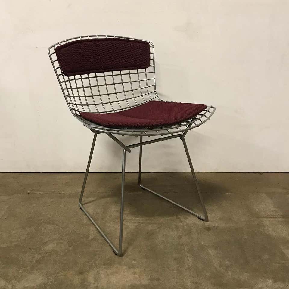 Wire Dining Chair by Harry Bertoia for Knoll Inc. / Knoll International, 1980s for sale at Pamono