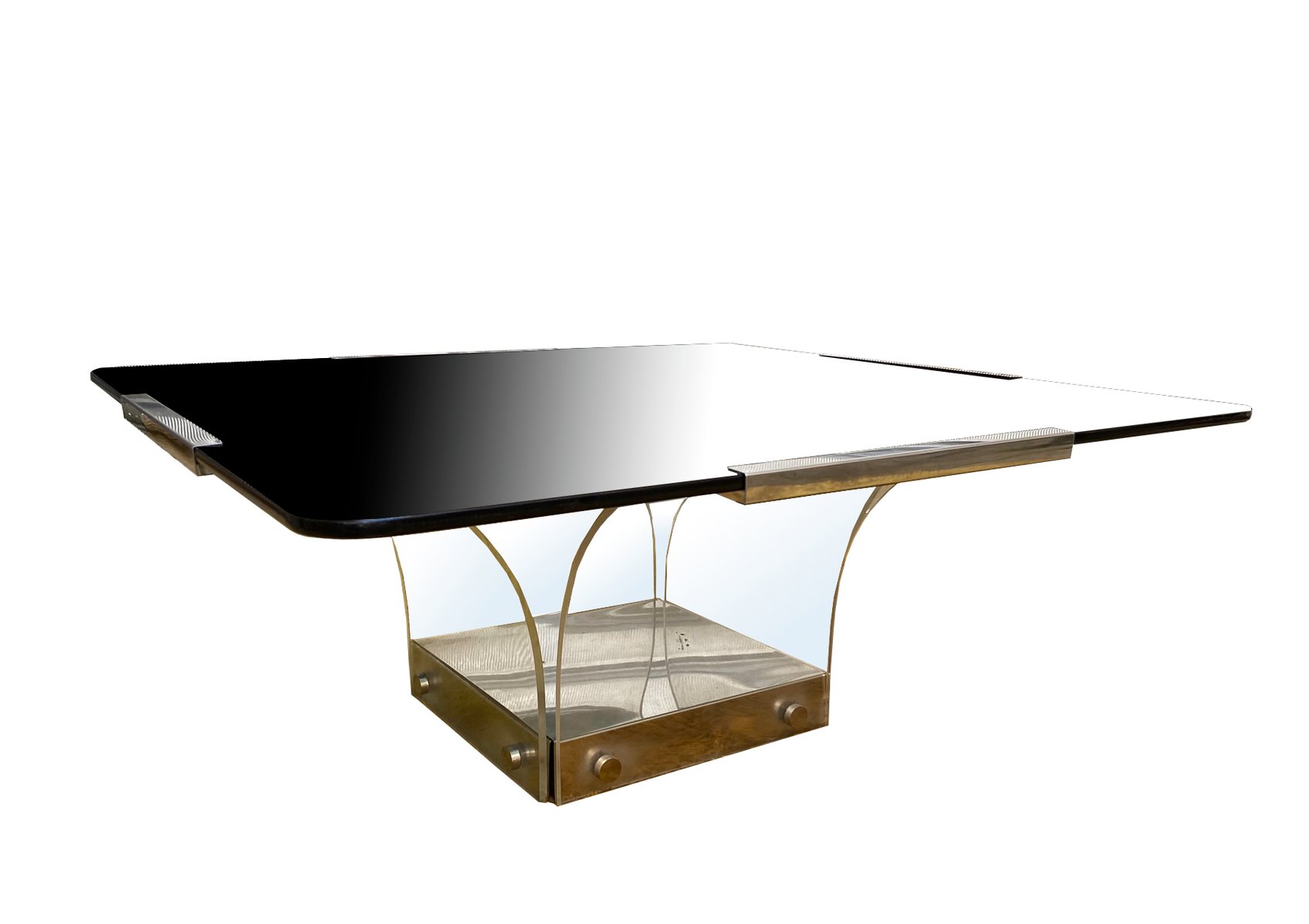 Glass Square Coffee Table - Italian Gold Chrome Glass Square Coffee Table 1970s Selency - If you have a material of choice, look through a wide range of tables in different materials like marble, glass, wood, and metal.