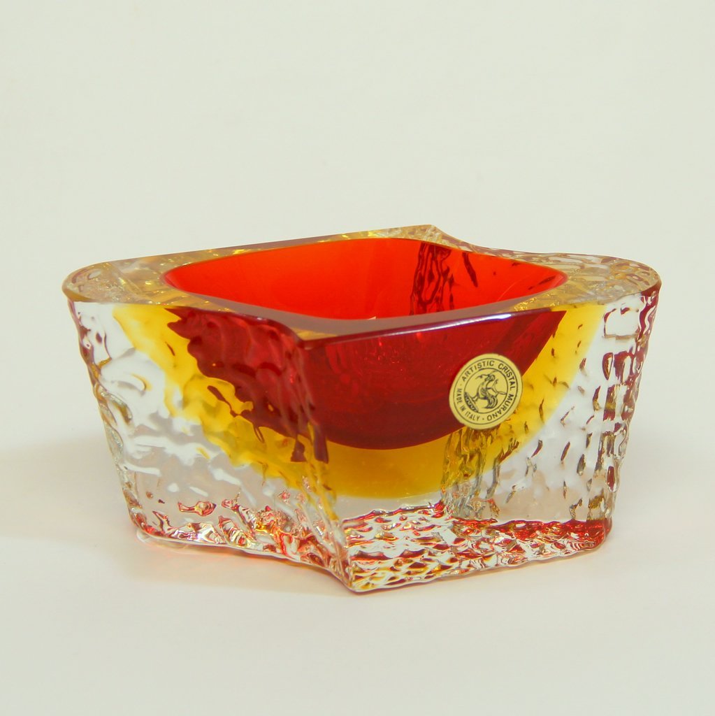 Murano Glass Dishes by Luigi Mandruzzato, 1960s for sale at Pamono
