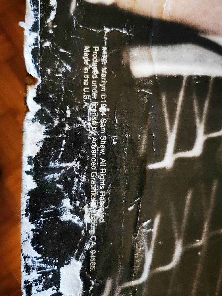 Marilyn Monroe Poster Produced under License by Sam Shaw for Advance