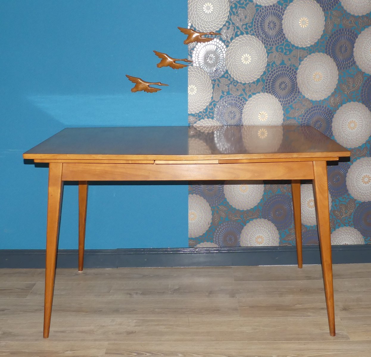 Mid Century Extendable Dining Table