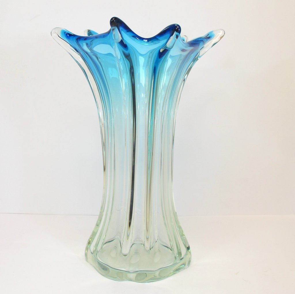 Large Murano Glass Vase, 1960s for sale at Pamono