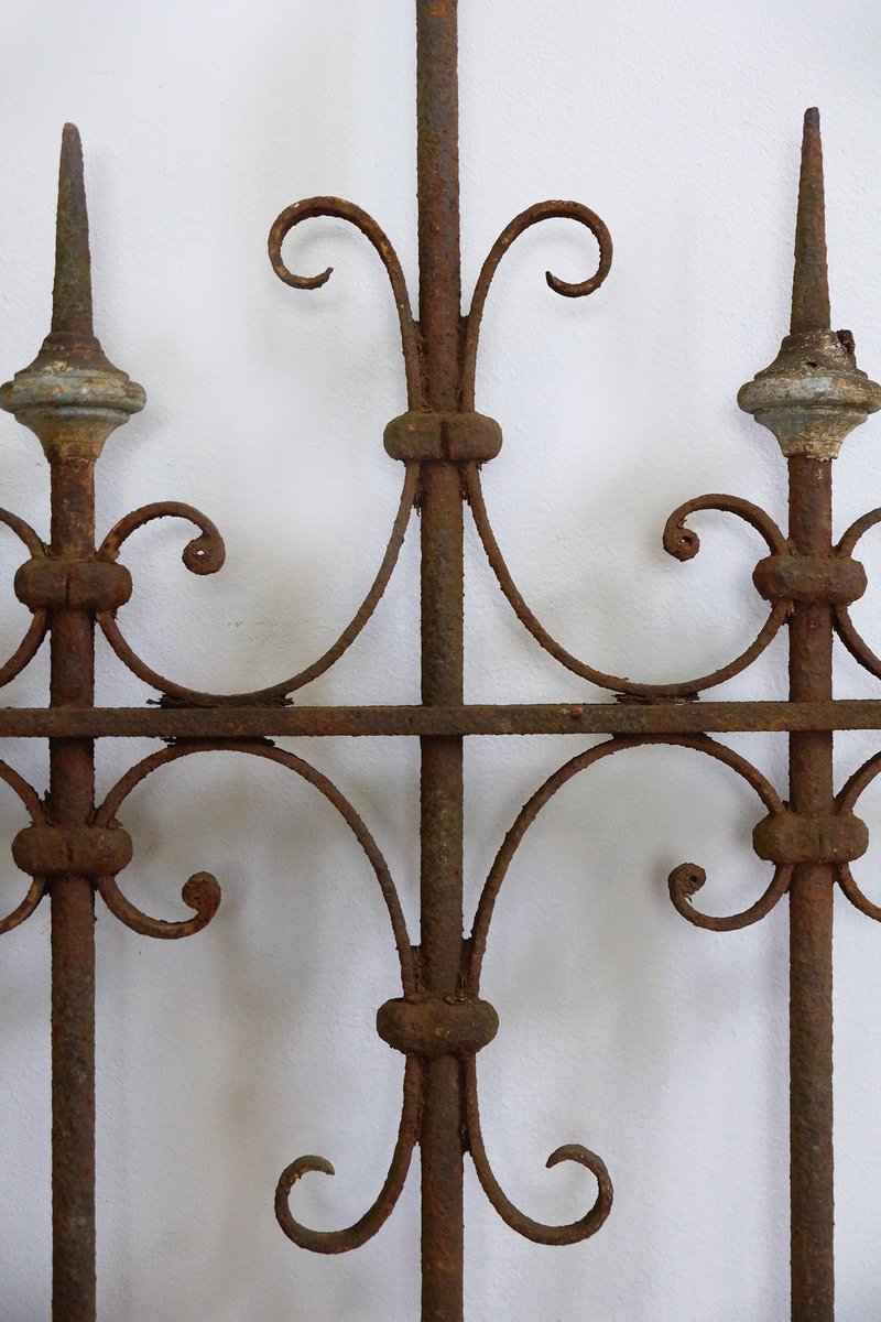 Antique Wrought Iron Trellis, Set of 2 for sale at Pamono