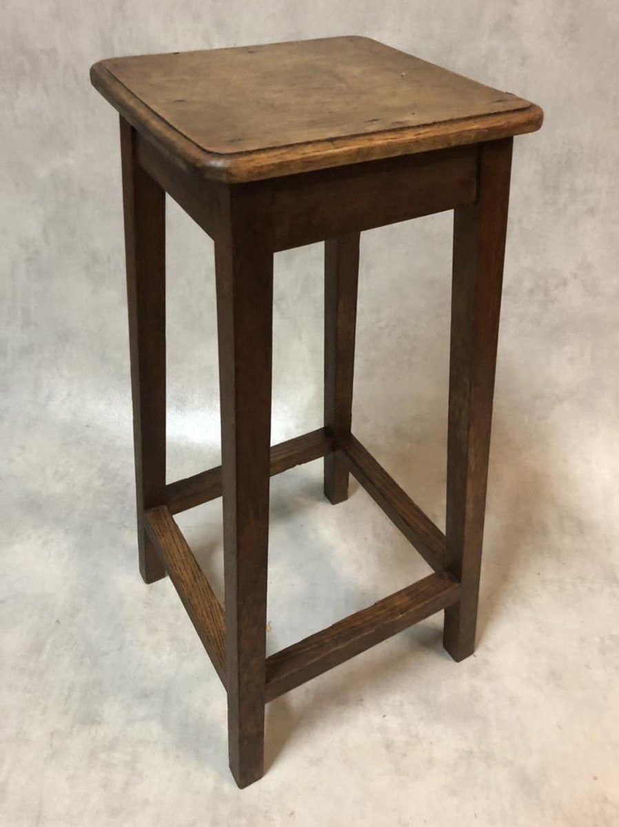 Antique Artist Oak Stool for sale at Pamono