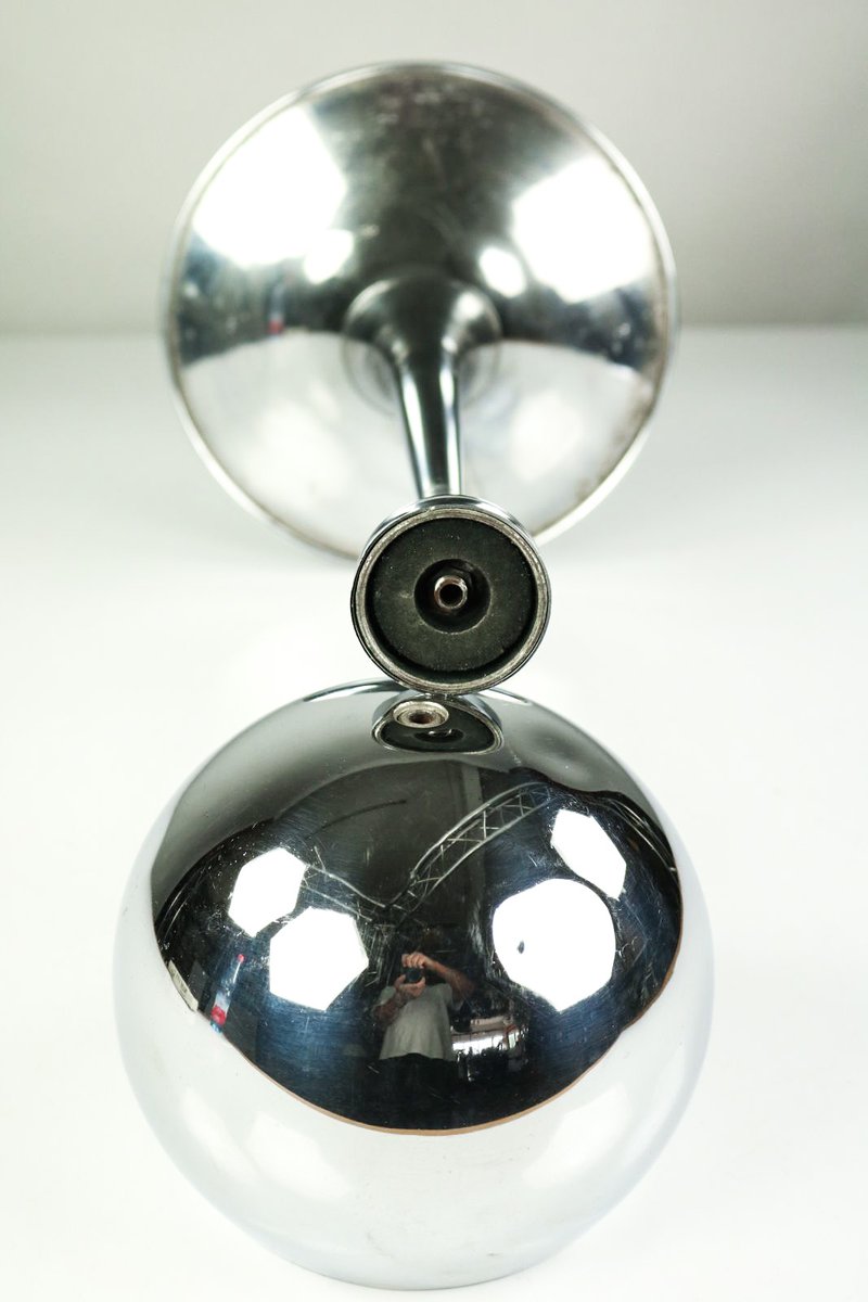 Vintage Chrome Ball Standing Ashtray, 1970s for sale at Pamono