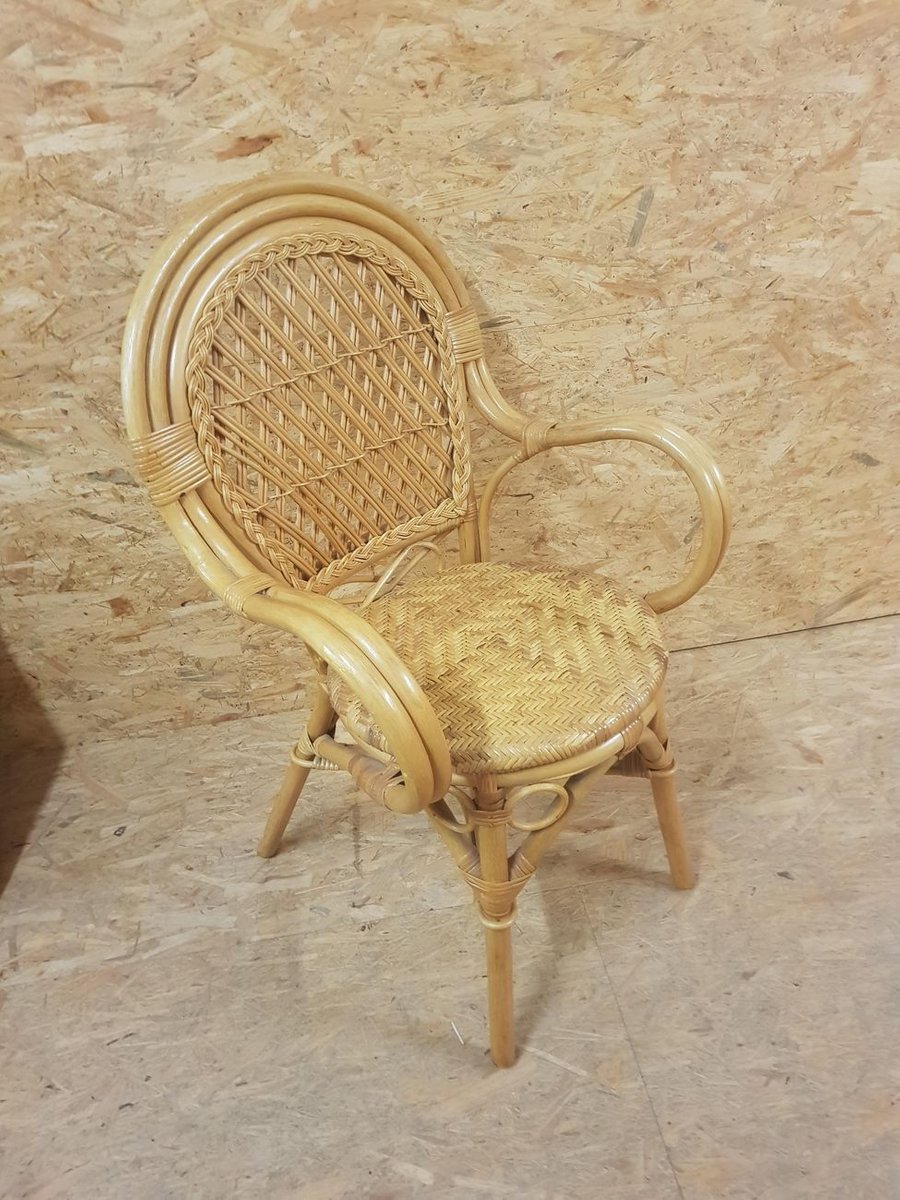 Vintage Bamboo Armchair for sale at Pamono