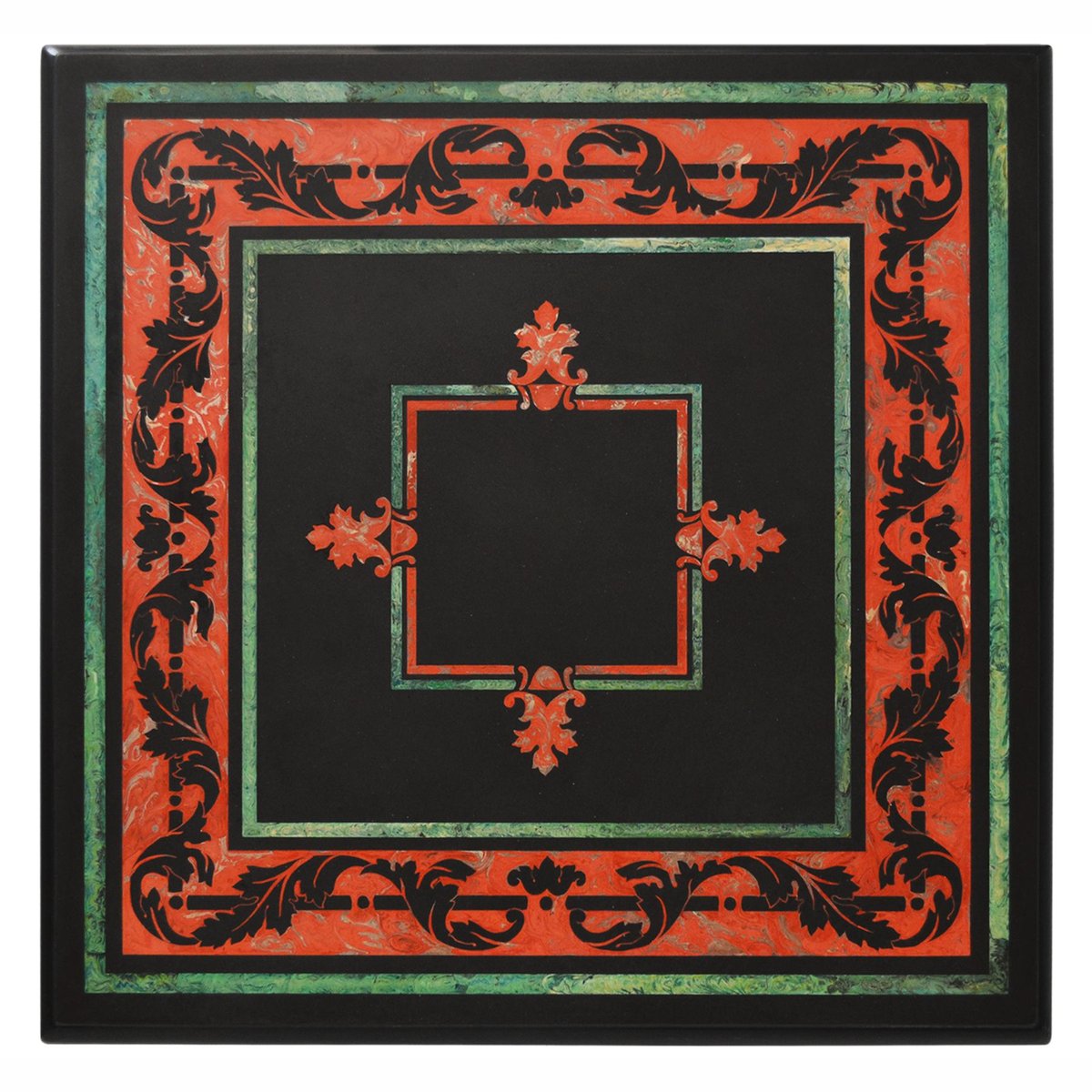 Assiette Carrée En Ardoise Naturelle Bords Brutes