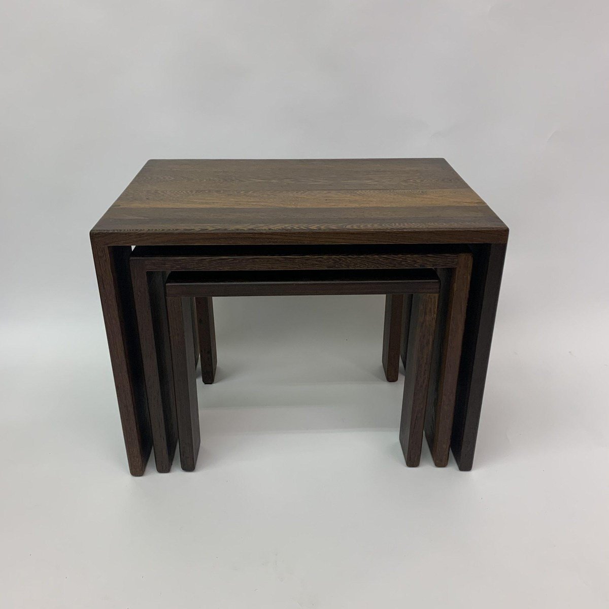 Wenge Wood Nesting Tables, 1970s for sale at Pamono