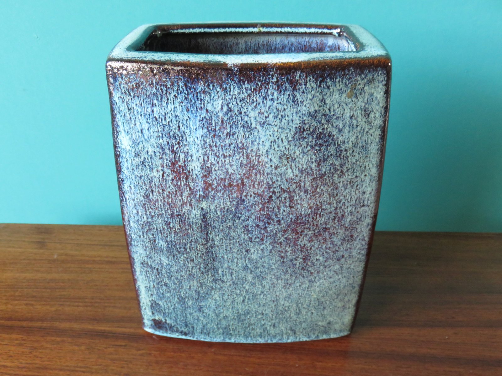 Large Danish Blue Stoneware Vase from Stogo, 1960s for sale at Pamono