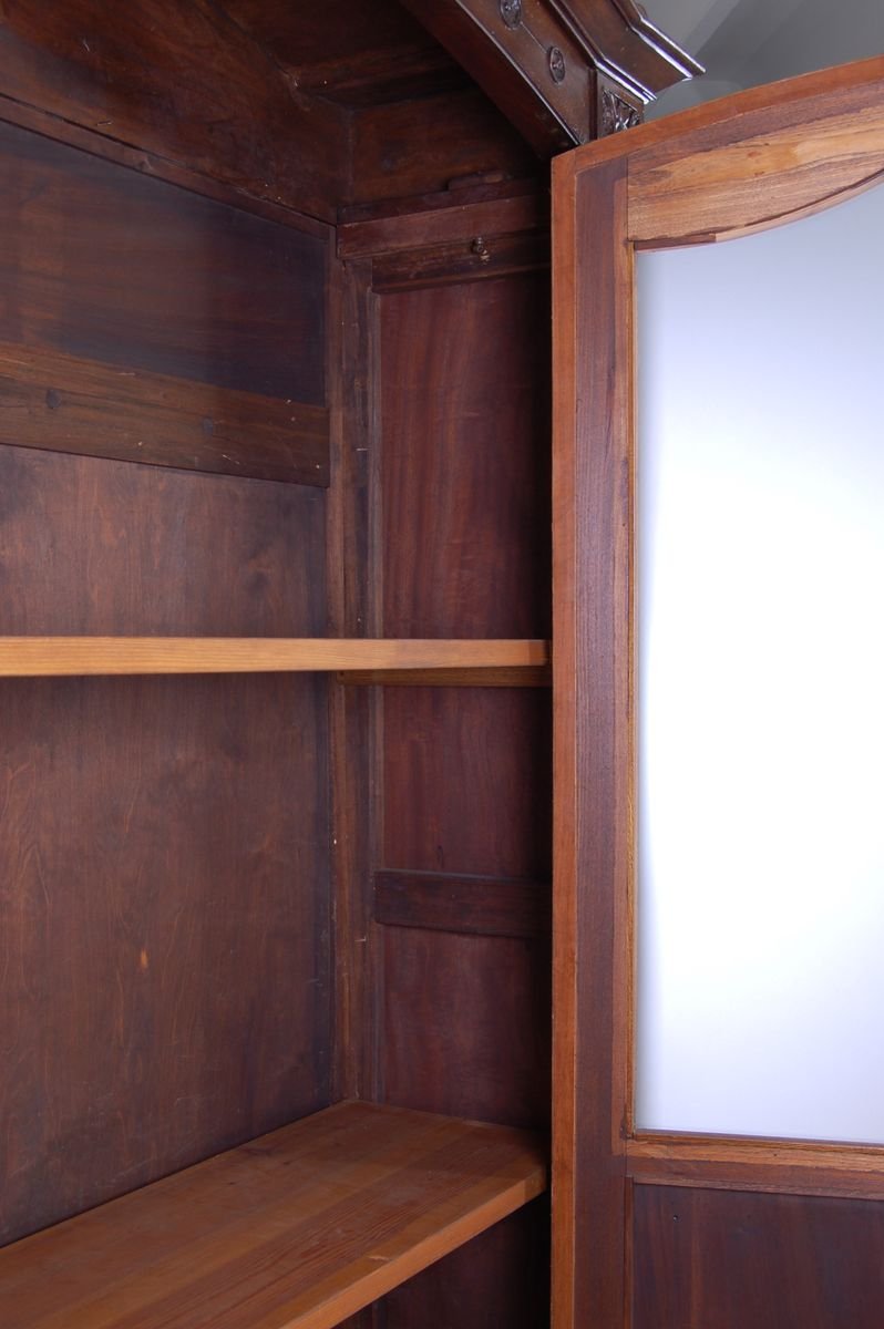 Antique Wood Veneer Wardrobe, 1900s for sale at Pamono
