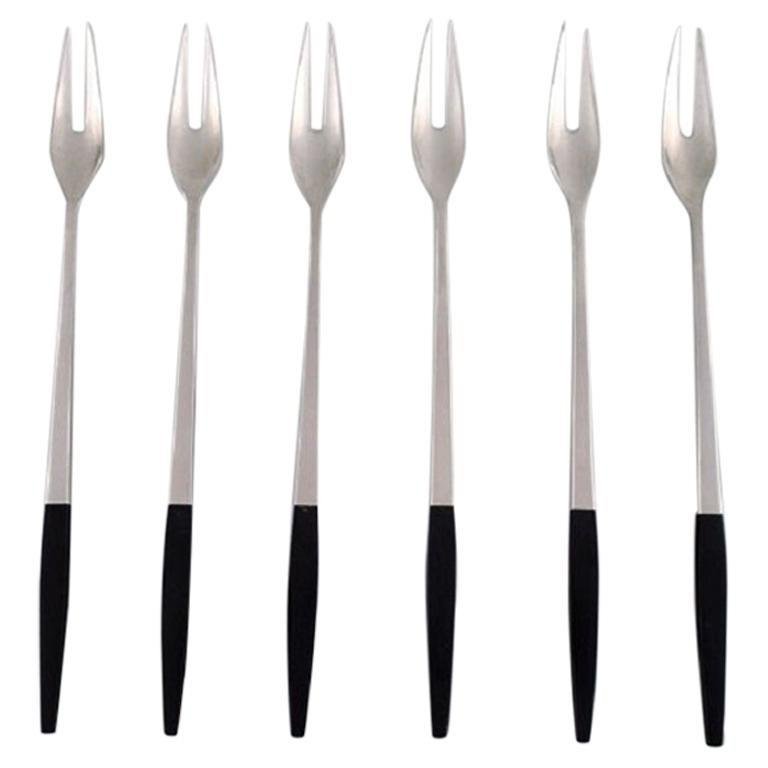 Cold Meat Forks in Modern Design from Gense, Sweden, 1960s, Set of 6