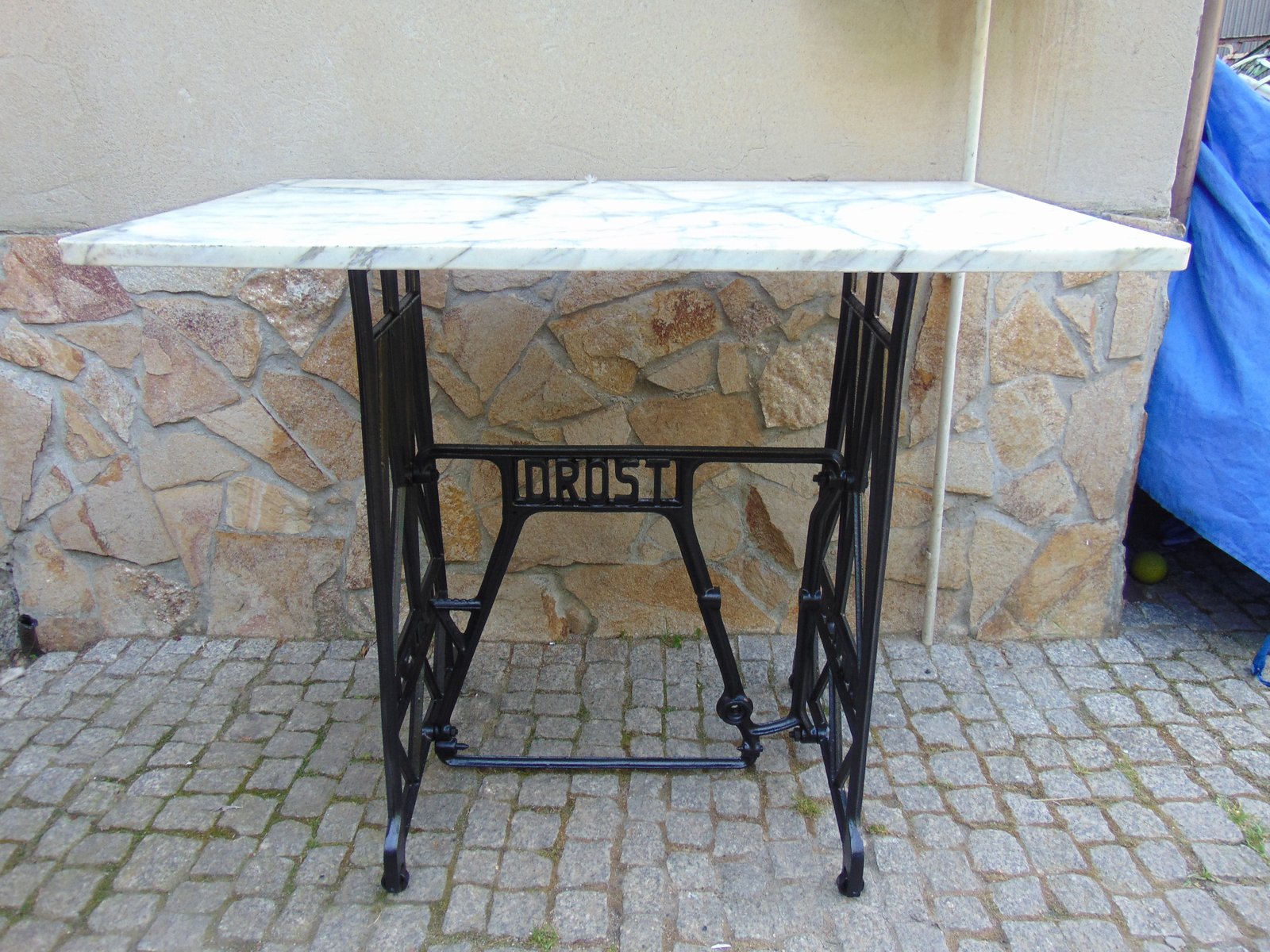 antique art nouveau krakow marble slab drost table CAQ-701636