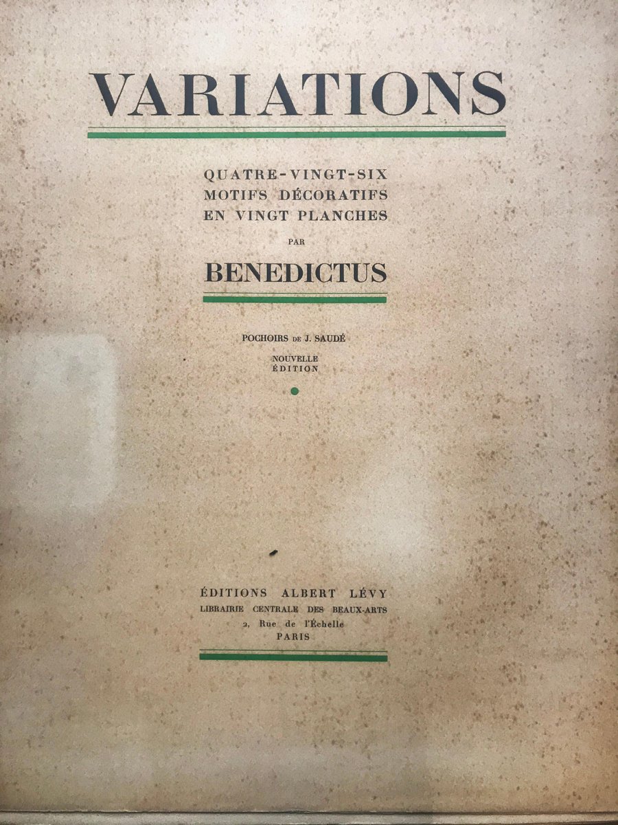 Motivi Decorativi Variations 8 Di Edouard Benedictus Per J Saude Anni 30 In Vendita Su Pamono