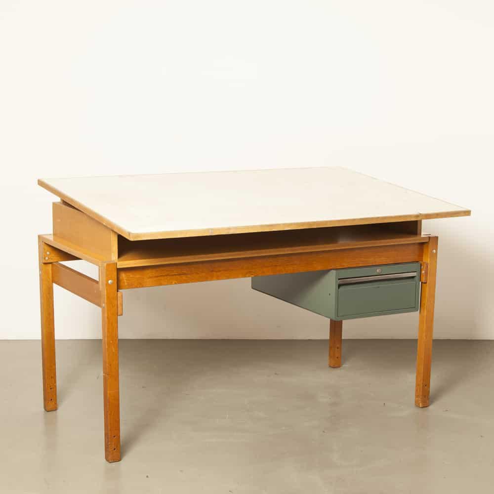 vintage drafting table from ahrend de cirkel JC-710254