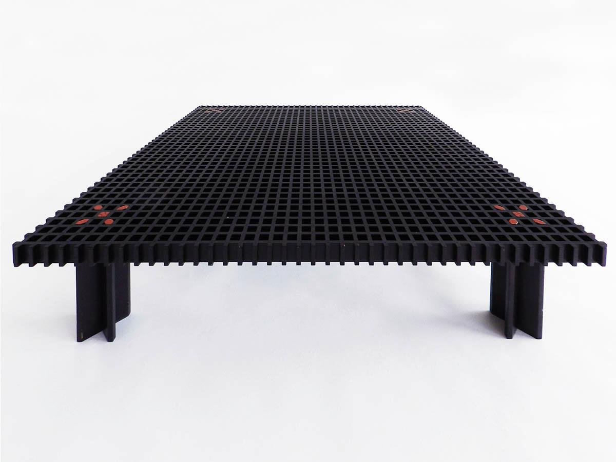Large Black Kyoto Coffee Table By Gianfranco Frattini For Ghianda