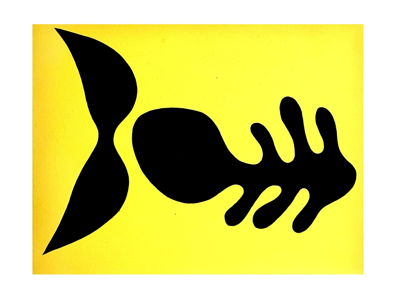 After Jean Arp Fish Pochoir 1957 For Sale At Pamono After Jean Arp Fish Pochoir 1957 For Sale At Pamono