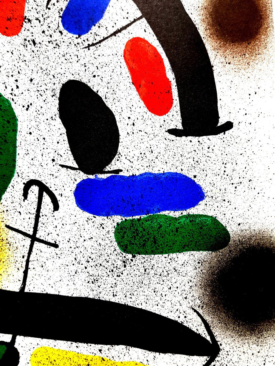 Joan Miro - Original Abstract Lithograph 1981 for sale at Pamono