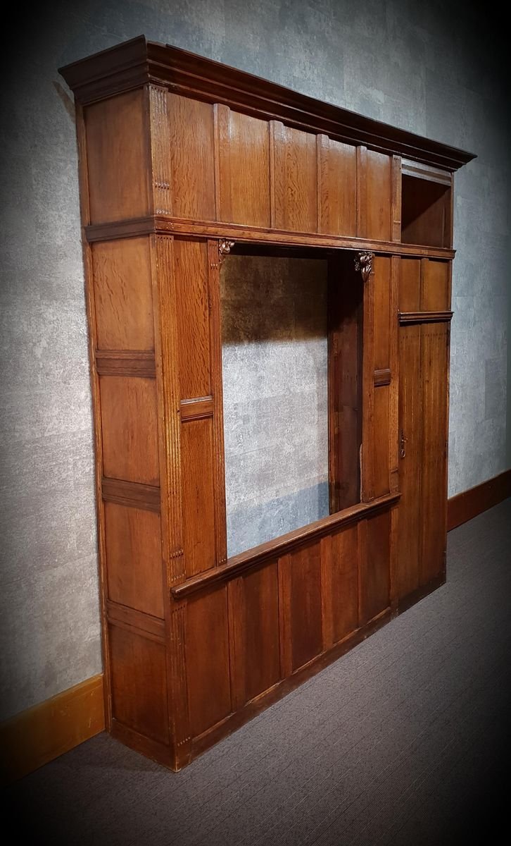 Antique Dutch Wooden Bed Box for sale at Pamono