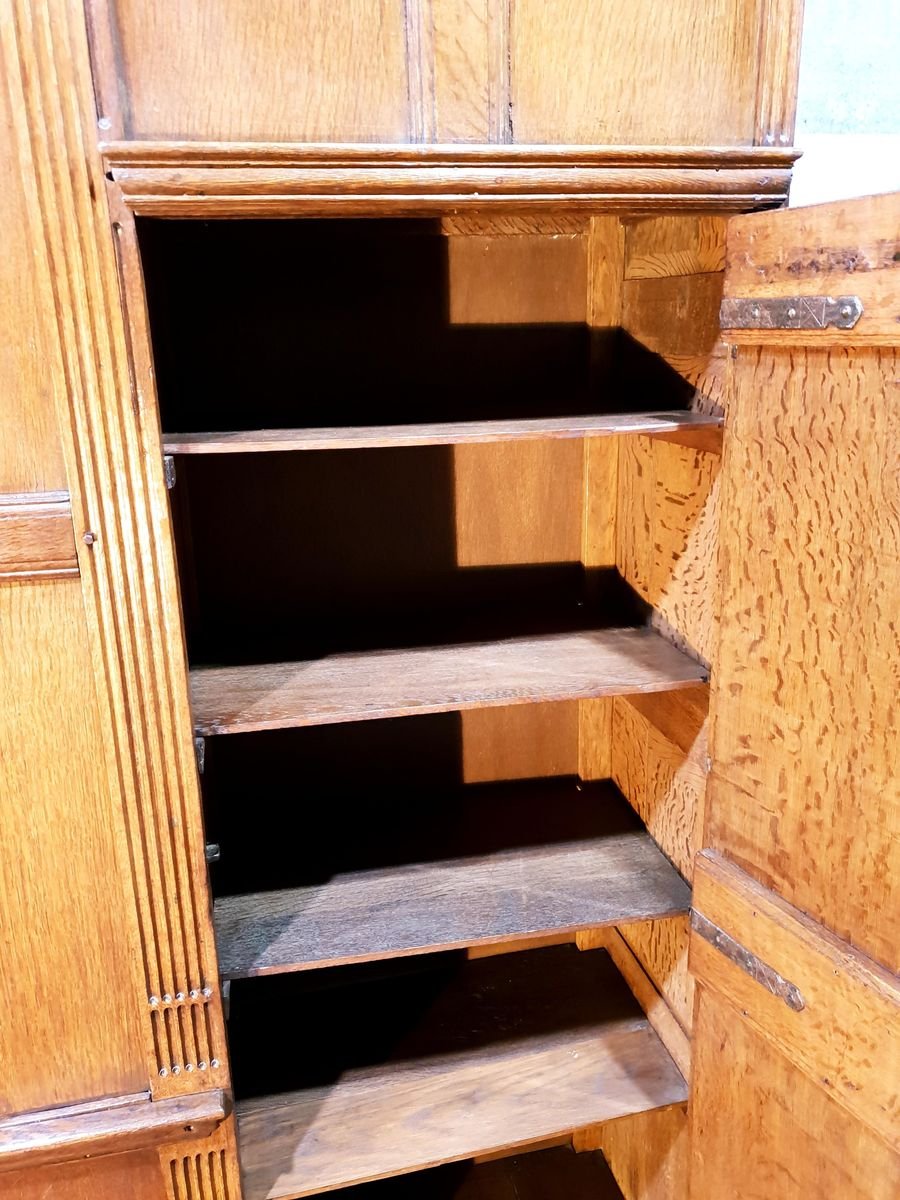 Antique Dutch Wooden Bed Box for sale at Pamono