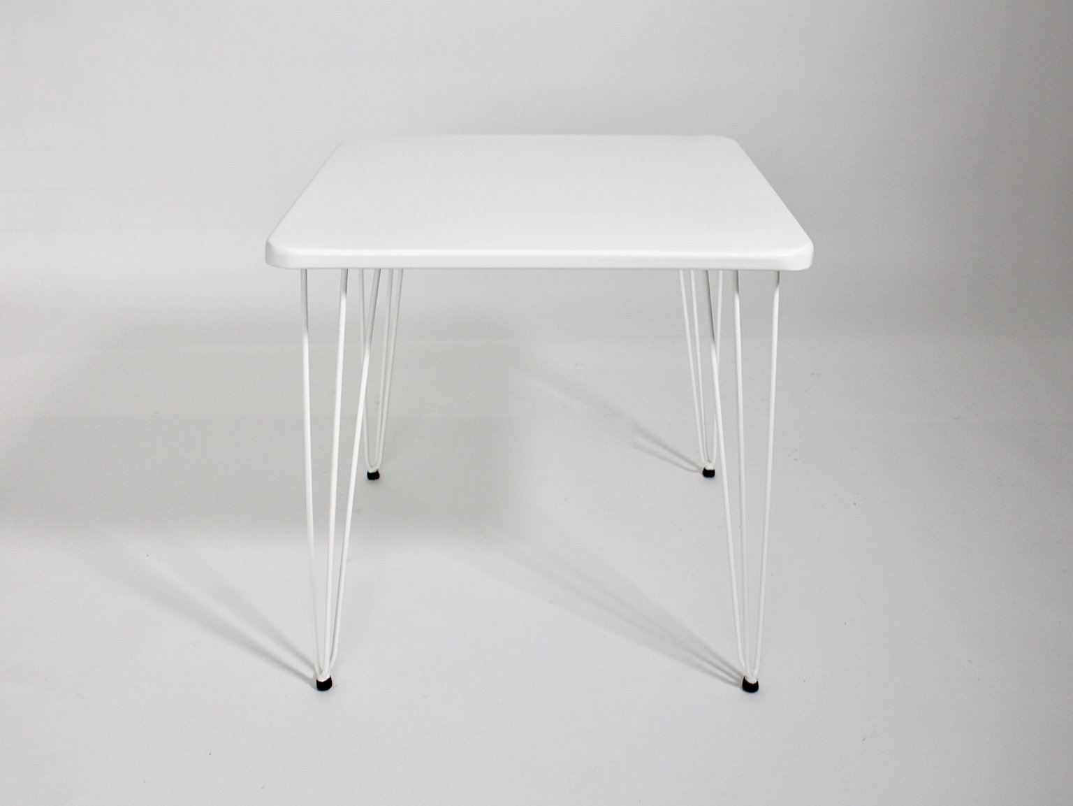 mid century white metal garden table by j o wladar v moedlhammer for sonett 1950s NB-724288