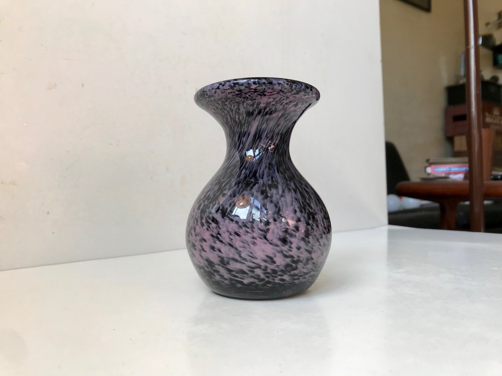 Purple Drip Design Vases