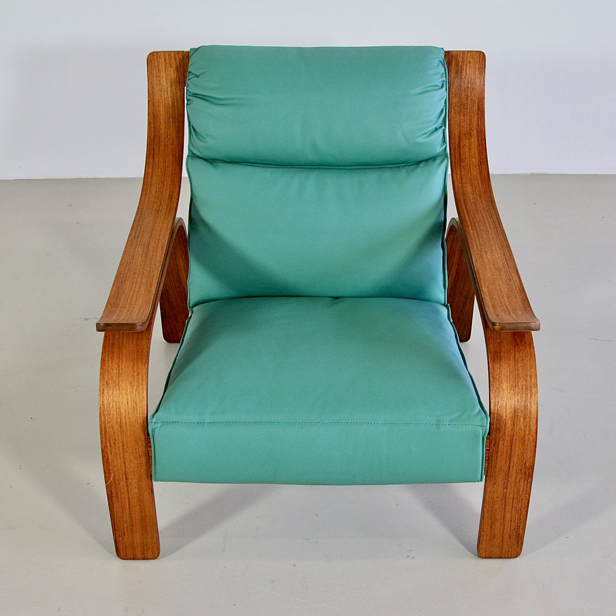 Green Leather Armchairs by Marco Zanuso for Arflex, 1960s, Set of 2 for