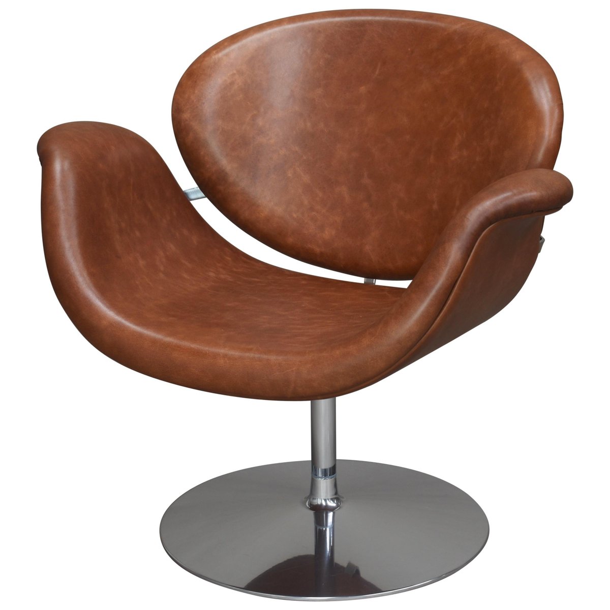 상단노출 leather f594 tulip midi swivel chair by pierre paulin for artifort 1960s TE-727088