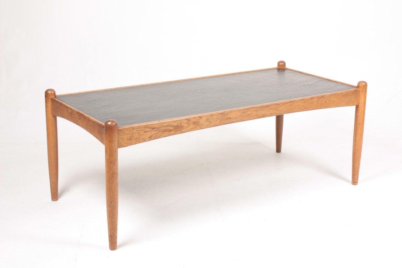 Oak Amiral Coffee Table With Slate Top By Eric Merthen