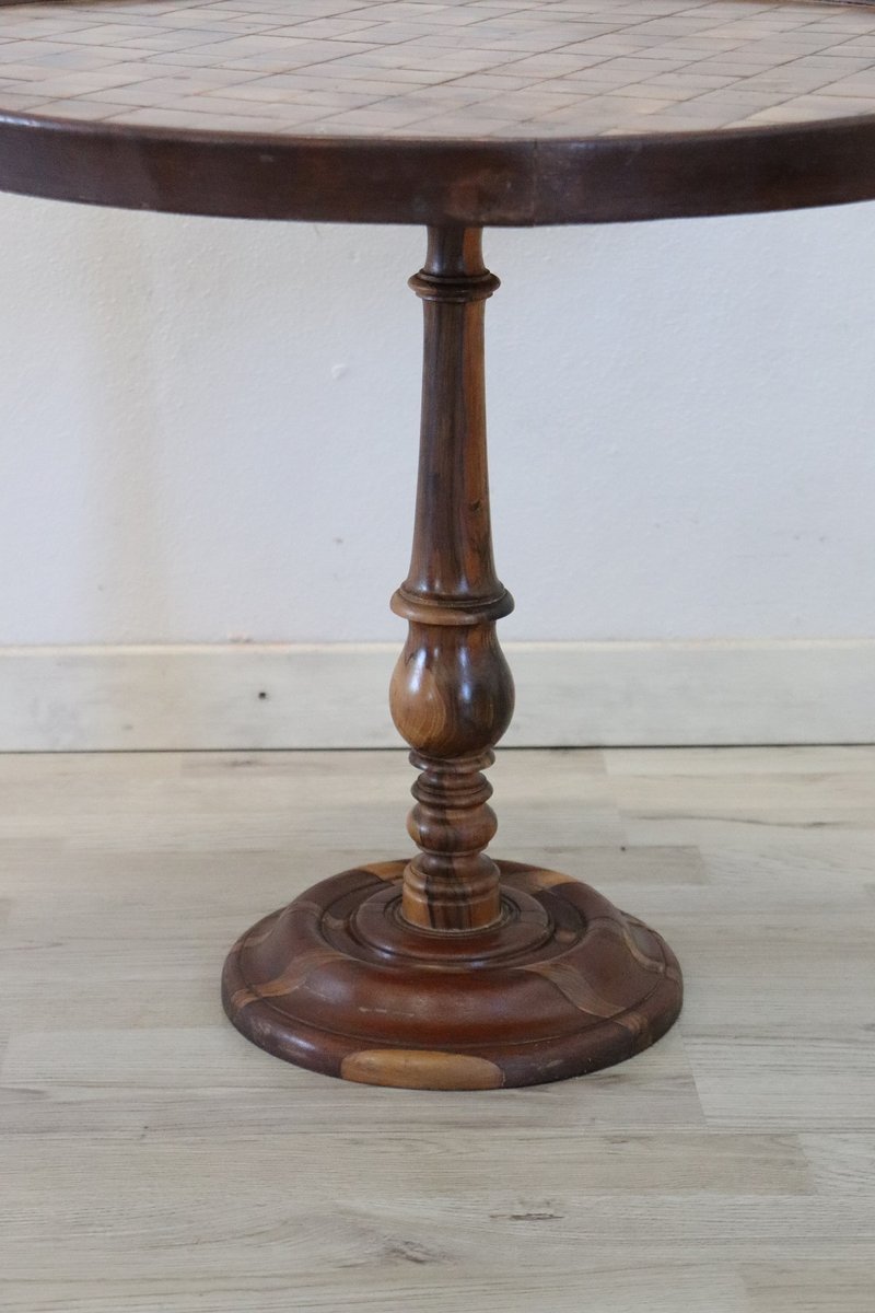 Vintage Marquetry Wood Coffee Table, 1930s for sale at Pamono