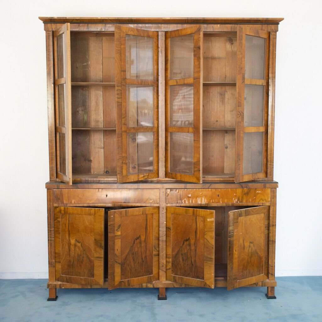 Vintage Vitrine aus Holz & Glas, 1930er bei Pamono kaufen